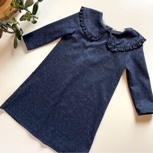 Tottini Denim Wash Big Collar Dress | Size 4